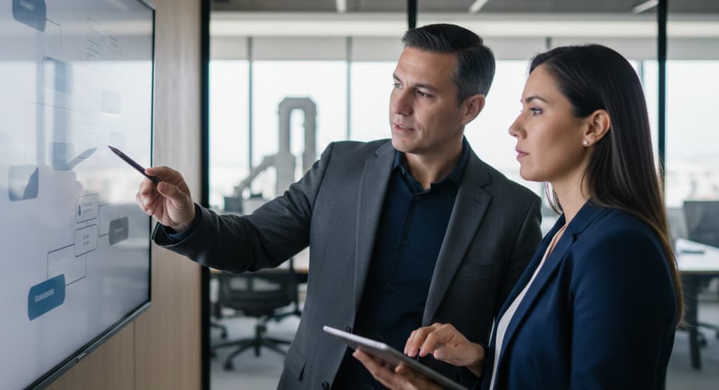 Ilustración conceptual sobre el riesgo psicosocial laboral y su impacto en la salud mental y la productividad en las organizaciones colombianas.