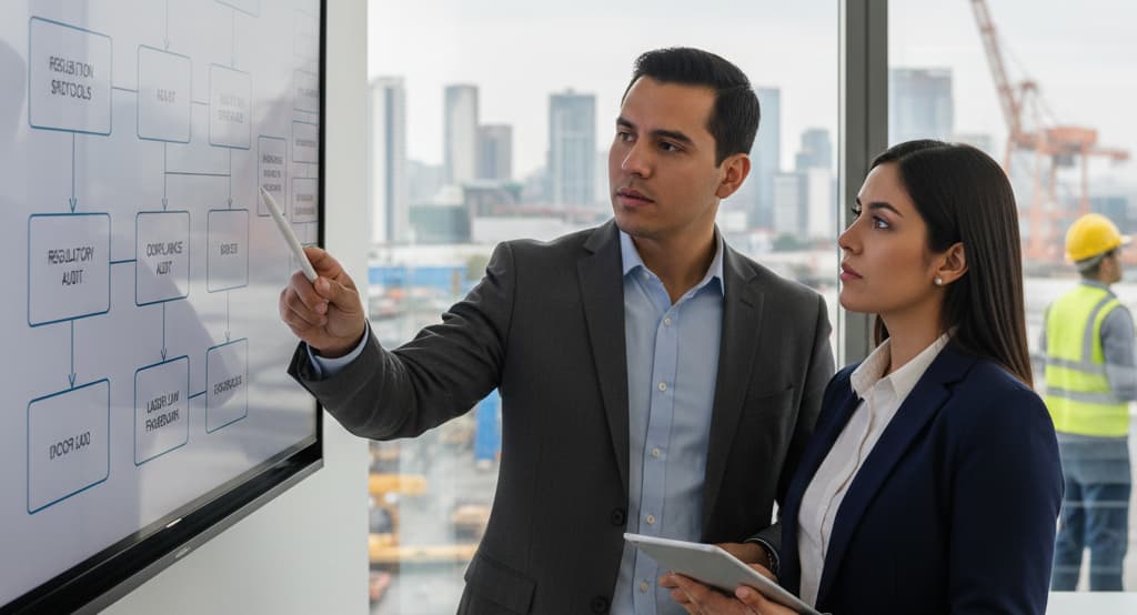 Representación gráfica de la gestión del riesgo psicosocial y la salud mental laboral según la Resolución 2764 de 2022 en Colombia.